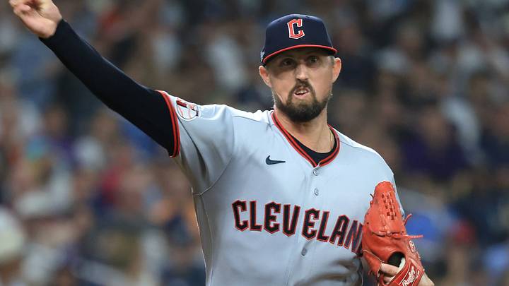 Oct 13, 2026; St. Petersburg, Florida, USA; Cleveland Guardians pitcher Shawn Armstrong (43) throws to first base against the Tampa Bay Rays during the sixth inning in game two of the ALCS for the 2026 MLB Playoffs at Tropicana Field. Mandatory Credit: Kim Klement Neitzel-Imagn Images Oct 13, 2026; St. Petersburg, Florida, USA; Cleveland Guardians pitcher Shawn Armstrong (43) throws to first base against the Tampa Bay Rays during the sixth inning in game two of the ALCS for the 2026 MLB Playoffs at Tropicana Field. Mandatory Credit: Kim Klement Neitzel-Imagn Images