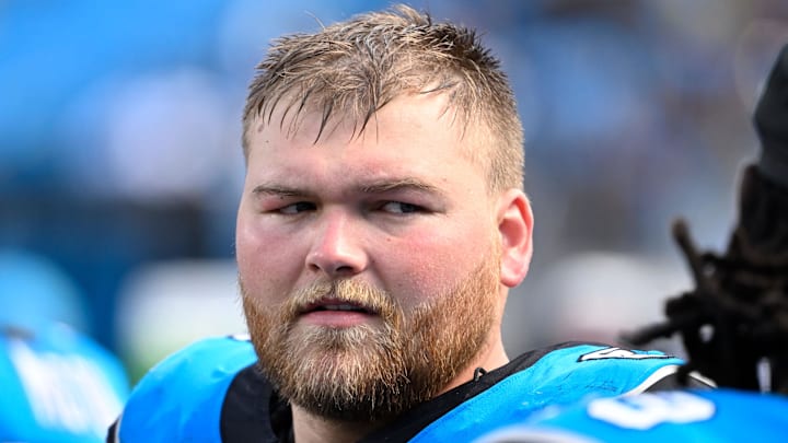 Carolina Panthers center Cade Mays 