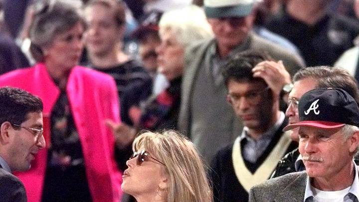 Former Braves owner Ted Turner, alongside former US president Jimmy Carter