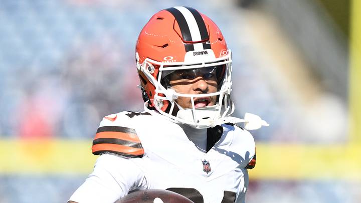 Cleveland Browns wide receiver Gage Larvadain Cleveland Browns wide receiver Gage Larvadain