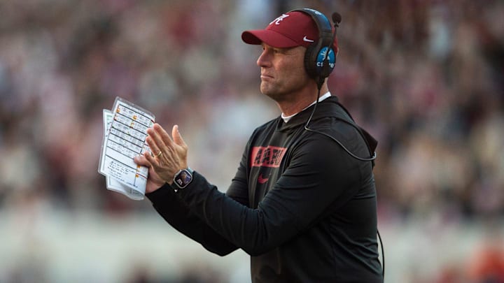 Alabama Crimson Tide head coach Kalen DeBoer