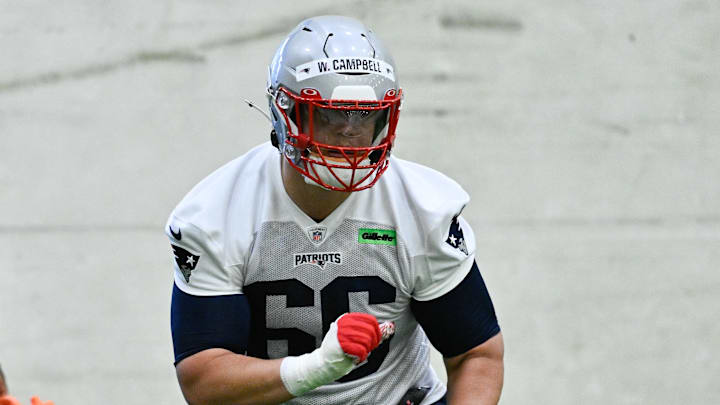 New England Patriots offensive tackle Will Campbell