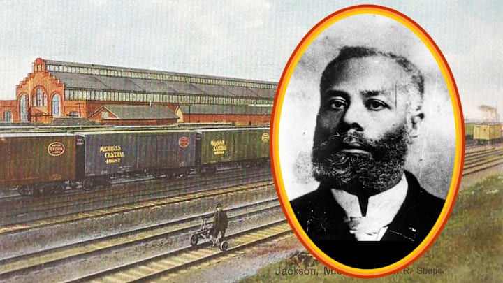Elijah McCoy devised his first invention while working on the Michigan Central Railroad.