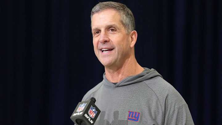 New York Giants - head coach John Harbaugh