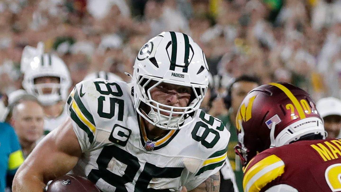 Packers Update Tucker Kraft’s Status for Game at Browns After Knee Injury
