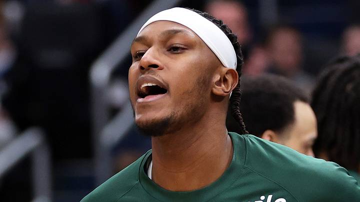 Milwaukee Bucks center Myles Turner (3) is introduced before a game against the Washington Wizards at Capital One Arena on Jan 29, 2026. Milwaukee Bucks center Myles Turner (3) is introduced before a game against the Washington Wizards at Capital One Arena on Jan 29, 2026.
