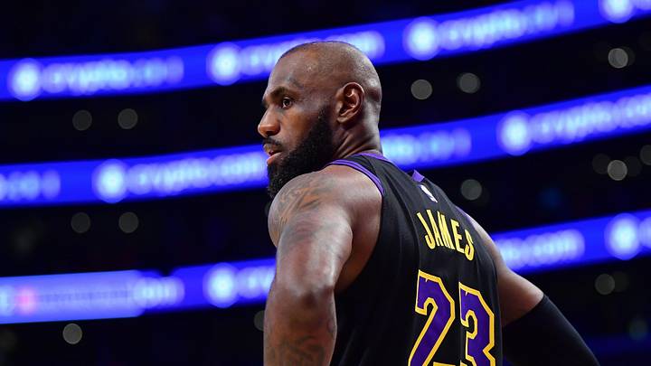 May 11, 2026; Los Angeles, California, USA; Los Angeles Lakers forward LeBron James (23) during the second half in game four of the second round of the 2026 NBA Playoffs at Crypto.com Arena. Mandatory Credit: Gary A. Vasquez-Imagn Images May 11, 2026; Los Angeles, California, USA; Los Angeles Lakers forward LeBron James (23) during the second half in game four of the second round of the 2026 NBA Playoffs at Crypto.com Arena. Mandatory Credit: Gary A. Vasquez-Imagn Images
