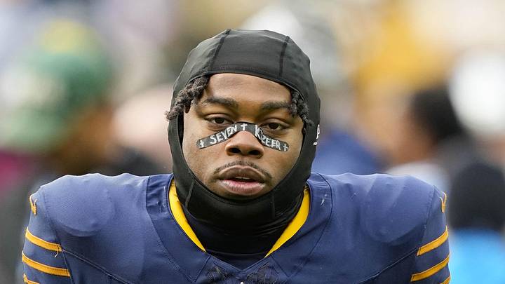 Former Green Bay Packers running back Emanuel Wilson following a game