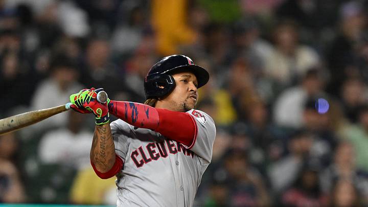 May 18, 2026; Detroit, Michigan, USA; Cleveland Guardians third baseman Jose Ramirez (11) hits a two-run double against the Detroit Tigers in the sixth inning at Comerica Park. Mandatory Credit: Lon Horwedel-Imagn Images May 18, 2026; Detroit, Michigan, USA; Cleveland Guardians third baseman Jose Ramirez (11) hits a two-run double against the Detroit Tigers in the sixth inning at Comerica Park. Mandatory Credit: Lon Horwedel-Imagn Images