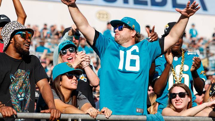 Dec 14, 2025; Jacksonville, Florida, USA; Jacksonville Jaguars fans during the game against the New York Jets at EverBank Stadium. Mandatory Credit: Morgan Tencza-Imagn Images