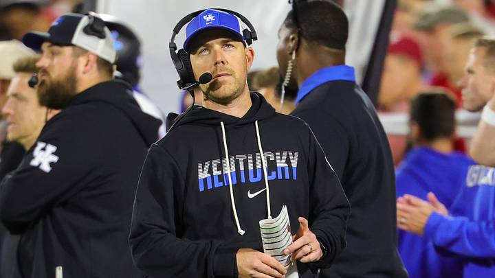 Oct 17, 2026; Norman, Oklahoma, USA;  Kentucky Wildcats head coach Will Stein