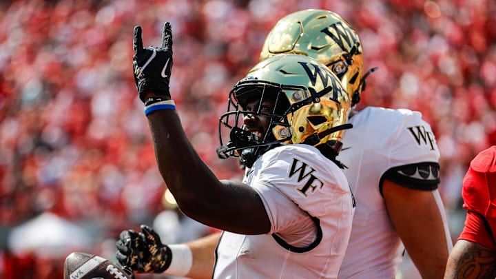 Wake Forest Demon Deacons running back Demond Claiborne Wake Forest Demon Deacons running back Demond Claiborne