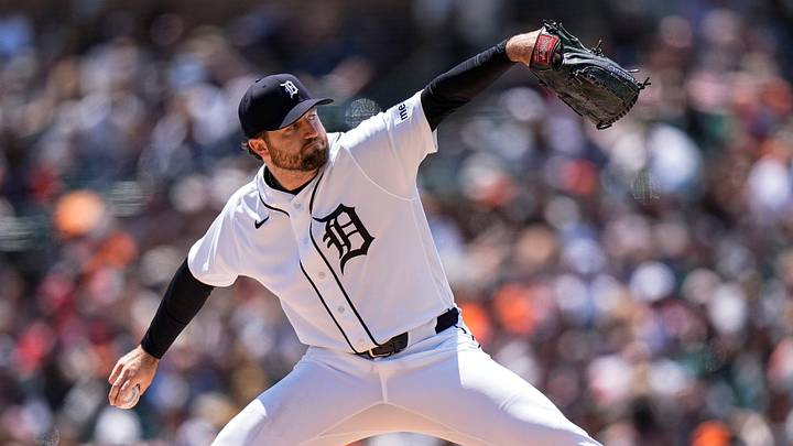 Detroit Tigers pitcher Casey Mize. Detroit Tigers pitcher Casey Mize.