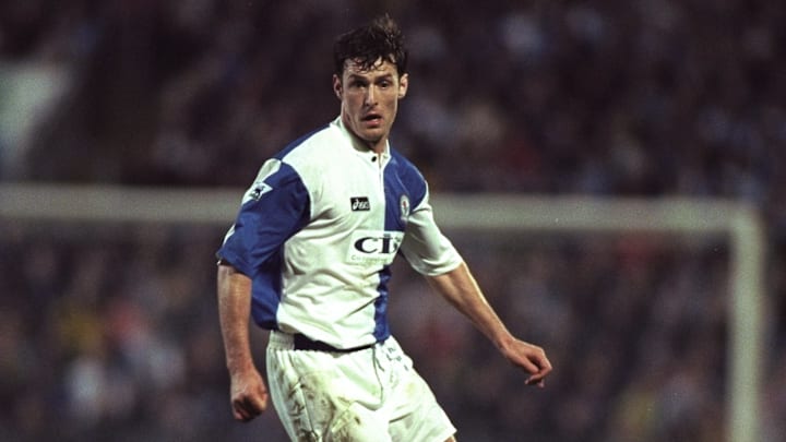 Chris Sutton of Blackburn in action
