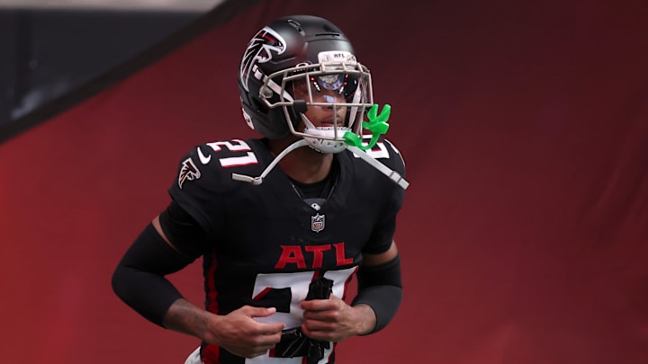 Atlanta Falcons cornerback Mike Hughes 