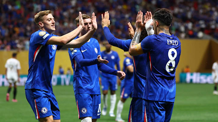 Enzo Fernández (right) was instrumental in Chelsea’s opener.