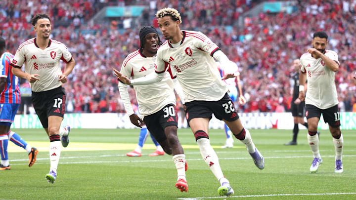 Hugo Ekitiké did not need long to nab the first official Liverpool goal of his career.