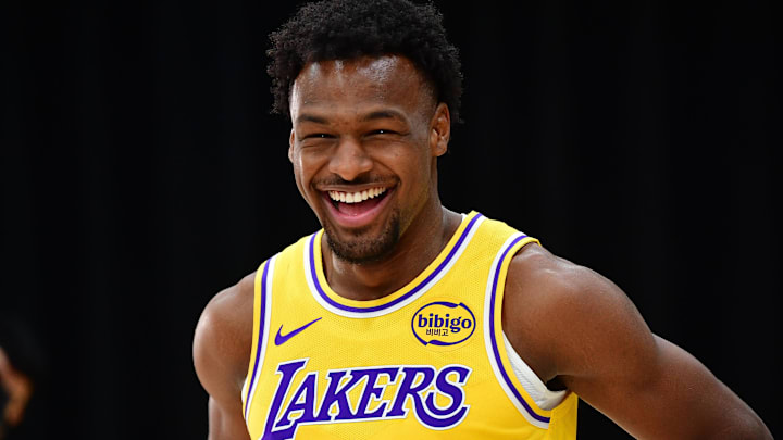 Los Angeles Lakers guard Bronny James 