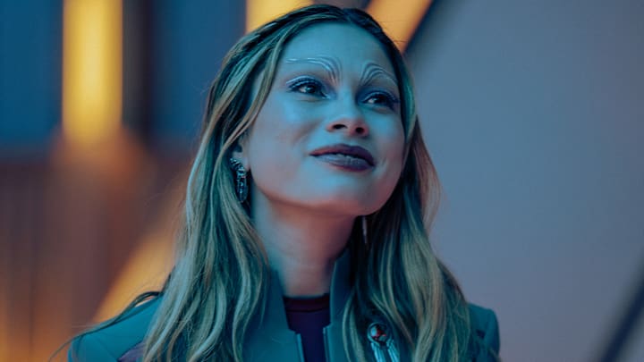 Bella Shepard as Genesis in season 1, episode 8, of Star Trek: Starfleet Academy streaming on Paramount+. Photo Credit: John Medland/Paramount+ Bella Shepard as Genesis in season 1, episode 8, of Star Trek: Starfleet Academy streaming on Paramount+. Photo Credit: John Medland/Paramount+