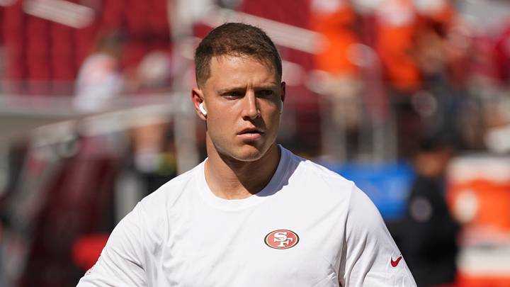San Francisco 49ers running back Christian McCaffrey (23)
