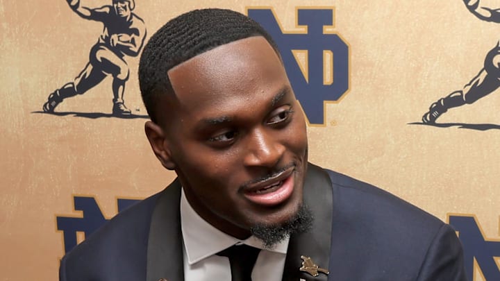 Notre Dame Fighting Irish running back Jeremiyah Love