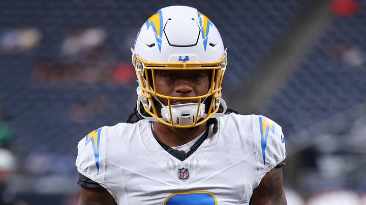 Aug 13, 2026; Houston, Texas, USA; Los Angeles Chargers running back Omarion Hampton (8) warms up before the game against the Houston Texans at Reliant Stadium. Mandatory Credit: Troy Taormina-Imagn Images Aug 13, 2026; Houston, Texas, USA; Los Angeles Chargers running back Omarion Hampton (8) warms up before the game against the Houston Texans at Reliant Stadium. Mandatory Credit: Troy Taormina-Imagn Images
