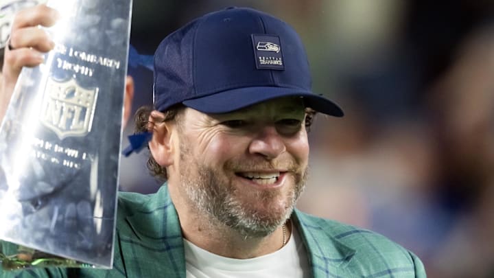Seattle Seahawks general manager John Schneider smiles