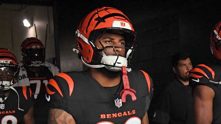 Aug 7, 2025; Philadelphia, Pennsylvania, USA;Cincinnati Bengals safety Geno Stone (22) and wide receiver Ja'Marr Chase (1) in the tunnel against the Philadelphia Eagles at Lincoln Financial Field. Mandatory Credit: Eric Hartline-Imagn Images Aug 7, 2025; Philadelphia, Pennsylvania, USA;Cincinnati Bengals safety Geno Stone (22) and wide receiver Ja'Marr Chase (1) in the tunnel against the Philadelphia Eagles at Lincoln Financial Field. Mandatory Credit: Eric Hartline-Imagn Images