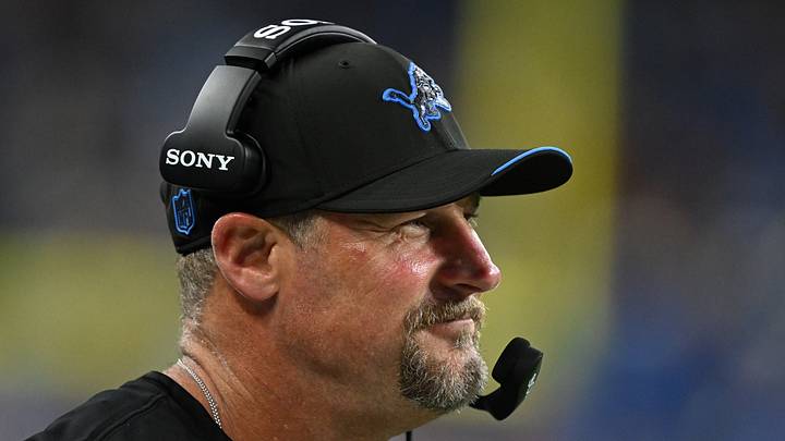 Detroit Lions head coach Dan Campbell on the sidelines during their game against the Washington Commanders Detroit Lions head coach Dan Campbell on the sidelines during their game against the Washington Commanders