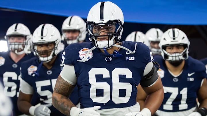 Penn State Nittany Lions offensive lineman Drew Shelton against the Boise State Broncos.