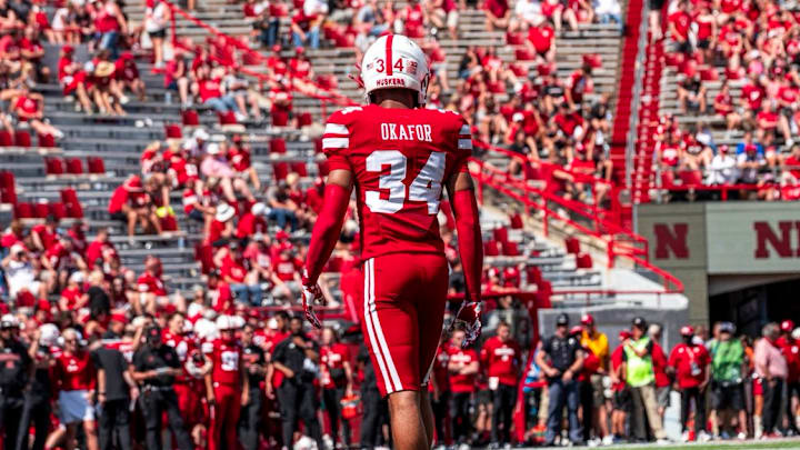 Nebraska defensive back Preston Okafor is headed to the transfer portal.