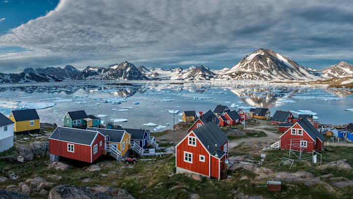 The Inuit settlement of Kulusuq in Greenland.