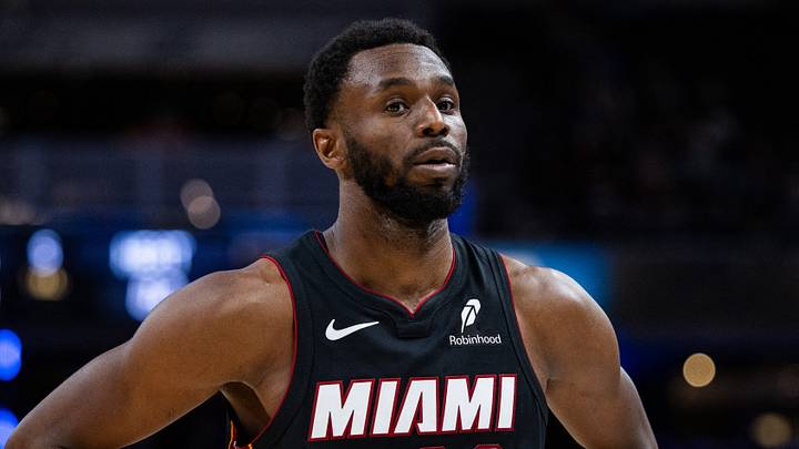 Mar 29, 2026; Indianapolis, Indiana, USA;  Miami Heat forward Andrew Wiggins (22) in the second half against the Indiana Pacers at Gainbridge Fieldhouse. Mandatory Credit: Trevor Ruszkowski-Imagn Images