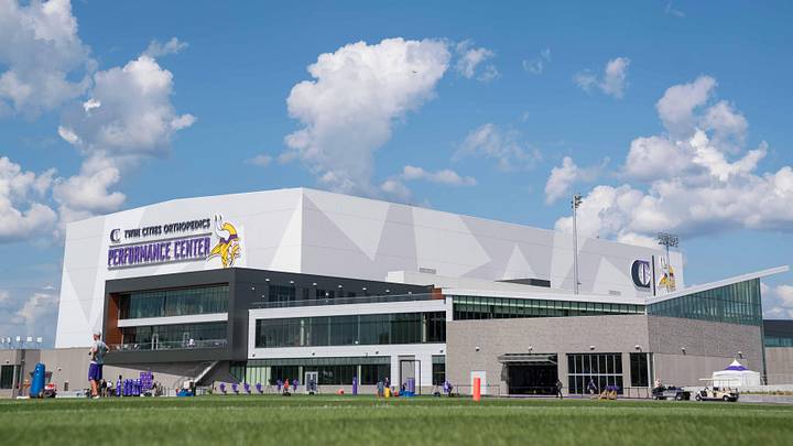 Jul 28, 2018; Eagan, MN, USA; Minnesota Vikings new training facility TCO Performance Center in Eagan MN. Jul 28, 2018; Eagan, MN, USA; Minnesota Vikings new training facility TCO Performance Center in Eagan MN.