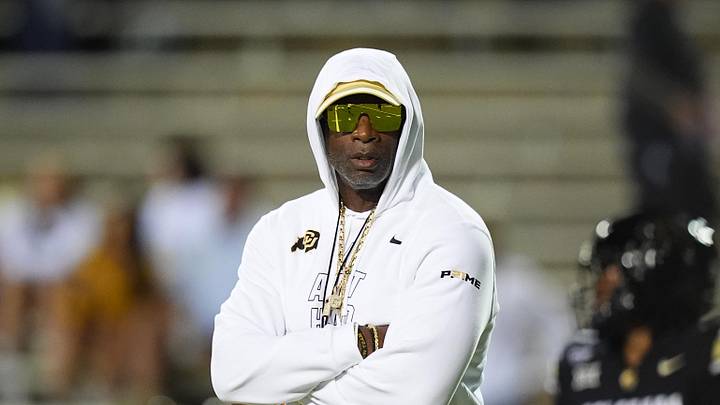 Sep 20, 2025; Boulder, Colorado, USA; Colorado Buffaloes head coach Deion Sanders before the game against the Wyoming Cowboys at Folsom Field. Mandatory Credit: Ron Chenoy-Imagn Images Sep 20, 2025; Boulder, Colorado, USA; Colorado Buffaloes head coach Deion Sanders before the game against the Wyoming Cowboys at Folsom Field. Mandatory Credit: Ron Chenoy-Imagn Images
