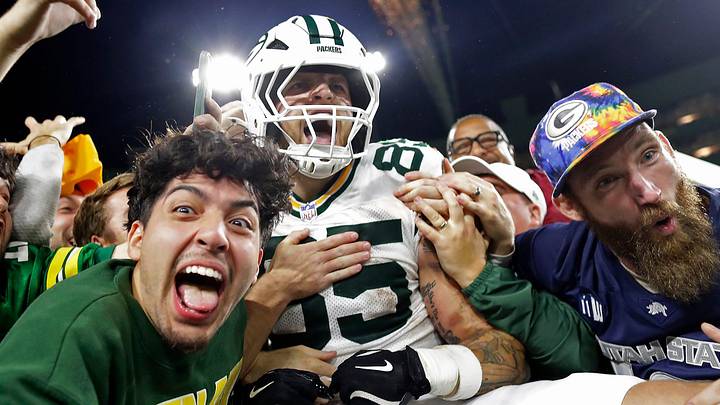 Green Bay Packers tight end Tucker Kraft; NFL Comeback Player of the Year Award