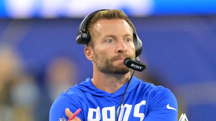 Los Angeles Rams head coach Sean McVay looks on during the fourth quarter against the Buffalo Bills. Los Angeles Rams head coach Sean McVay looks on during the fourth quarter against the Buffalo Bills.