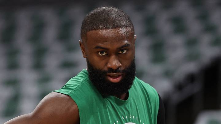 May 2, 2026; Boston, Massachusetts, USA; Boston Celtics guard Jaylen Brown (7) on the court before game seven of the first round of the 2026 NBA Playoffs against the Philadelphia 76ers at TD Garden. Mandatory Credit: Winslow Townson-Imagn Images May 2, 2026; Boston, Massachusetts, USA; Boston Celtics guard Jaylen Brown (7) on the court before game seven of the first round of the 2026 NBA Playoffs against the Philadelphia 76ers at TD Garden. Mandatory Credit: Winslow Townson-Imagn Images