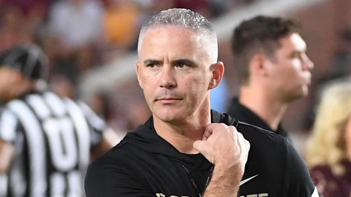 Oct 4, 2025; Tallahassee, Florida, USA; Florida State Seminoles head coach Mike Norvell before a game against the Miami Hurricanes at Doak S. Campbell Stadium. Mandatory Credit: Robert Myers-Imagn Images Oct 4, 2025; Tallahassee, Florida, USA; Florida State Seminoles head coach Mike Norvell before a game against the Miami Hurricanes at Doak S. Campbell Stadium. Mandatory Credit: Robert Myers-Imagn Images