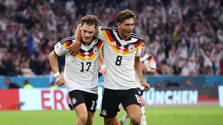 Matchwinner unter sich: Florian Wirtz (l.) und Tom Bischof
