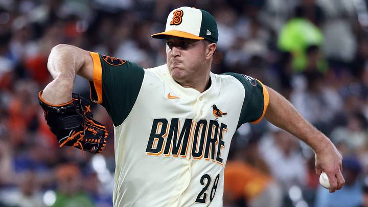 May 29, 2026; Baltimore, Maryland, USA; Baltimore Orioles pitcher Trevor Rogers (28) throws during the sixth inning against the Toronto Blue Jays at Oriole Park at Camden Yards. Mandatory Credit: Daniel Kucin Jr.-Imagn Images May 29, 2026; Baltimore, Maryland, USA; Baltimore Orioles pitcher Trevor Rogers (28) throws during the sixth inning against the Toronto Blue Jays at Oriole Park at Camden Yards. Mandatory Credit: Daniel Kucin Jr.-Imagn Images