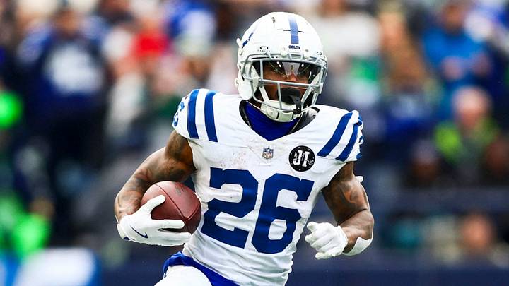 Dec 14, 2025; Seattle, Washington, USA; Indianapolis Colts safety Rodney Thomas II (25) runs for yards after the catch against the Seattle Seahawks during the second quarter at Lumen Field. Mandatory Credit: Kevin Ng-Imagn Images Dec 14, 2025; Seattle, Washington, USA; Indianapolis Colts safety Rodney Thomas II (25) runs for yards after the catch against the Seattle Seahawks during the second quarter at Lumen Field. Mandatory Credit: Kevin Ng-Imagn Images