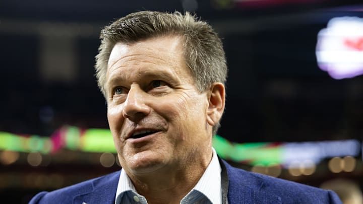 Feb 9, 2025; New Orleans, LA, USA; Arizona Cardinals owner Michael Bidwill on the field before Super Bowl LIX between the Philadelphia Eagles and the Kansas City Chiefs at Ceasars Superdome. Mandatory Credit: Mark J. Rebilas-Imagn Images Feb 9, 2025; New Orleans, LA, USA; Arizona Cardinals owner Michael Bidwill on the field before Super Bowl LIX between the Philadelphia Eagles and the Kansas City Chiefs at Ceasars Superdome. Mandatory Credit: Mark J. Rebilas-Imagn Images