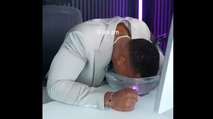 Ashton Hall's daily routine has gone viral.