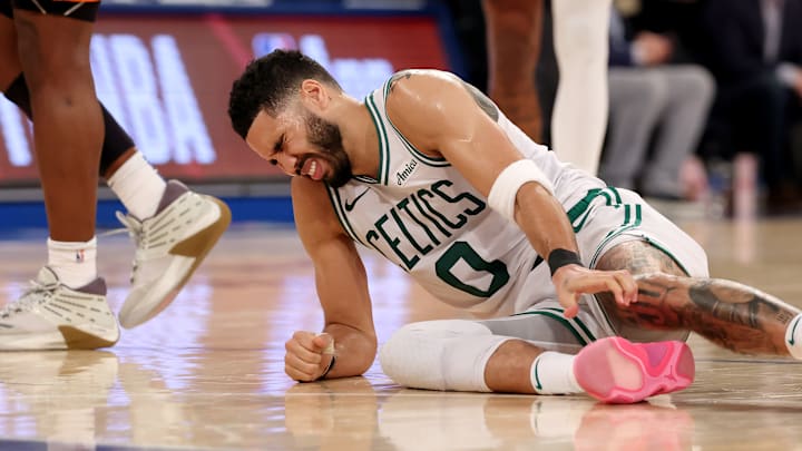 Boston Celtics, Jayson Tatum, New York Knicks, Game 4, Jayson Tatum injury, NBA Playoffs, Joe Mazzulla