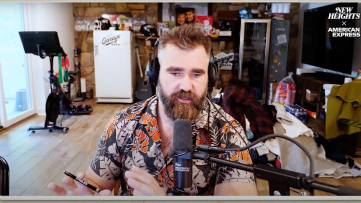 Former Philadelphia Eagles center Jason Kelce on an episode of 'New Heights' released May 28, 2025. Former Philadelphia Eagles center Jason Kelce on an episode of 'New Heights' released May 28, 2025.