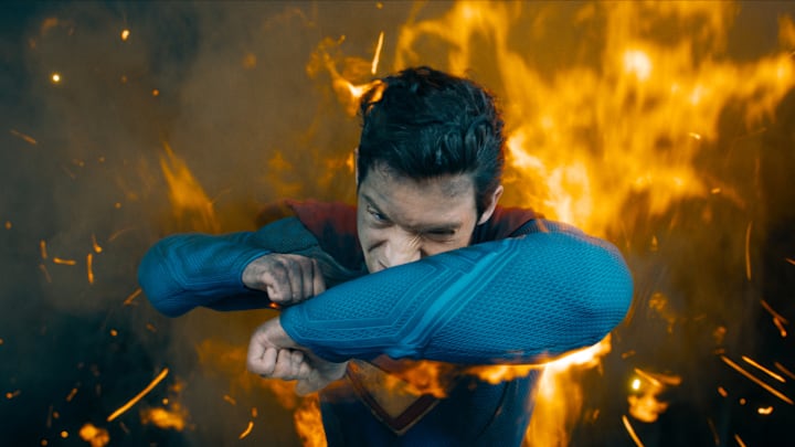 DAVID CORENSWET as Superman in DC Studios’ and Warner Bros. Pictures’ “SUPERMAN,” a Warner Bros. Pictures release.Courtesy of Warner Bros. Pictures
