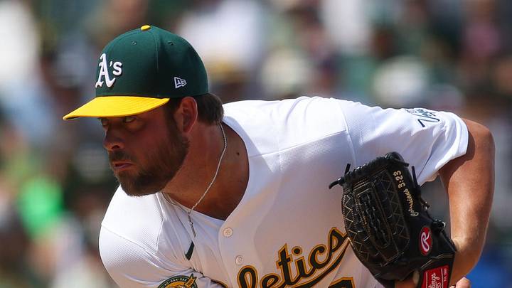 Apr 19, 2026; West Sacramento, California, USA; Athletics pitcher Mason Barnett (63) throws to a Chicago White Sox batter during the sixth inning at Sutter Health Park. Mandatory Credit: Scott Marshall-Imagn Images