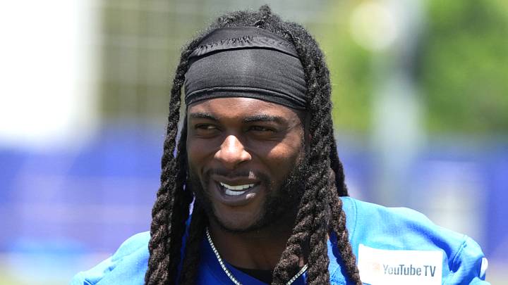 Los Angeles Rams receiver Davante Adams. Los Angeles Rams receiver Davante Adams.