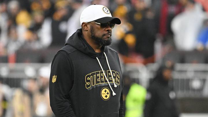 Dec 28, 2025; Cleveland, Ohio, USA; Pittsburgh Steelers head coach Mike Tomlin looks on before the game against the Cleveland Browns at Huntington Bank Field. Mandatory Credit: Ken Blaze-Imagn Images Dec 28, 2025; Cleveland, Ohio, USA; Pittsburgh Steelers head coach Mike Tomlin looks on before the game against the Cleveland Browns at Huntington Bank Field. Mandatory Credit: Ken Blaze-Imagn Images